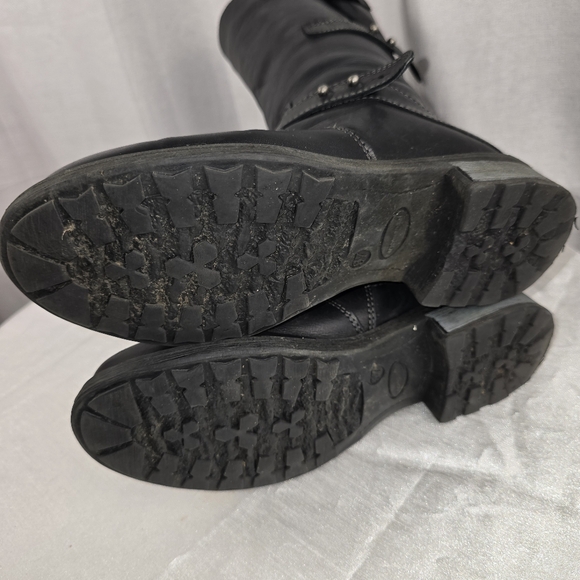 Eric Michael Laguna Black Moto Boots - Picture 9 of 13